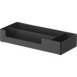 仕切り付きアメニティ収納 タワー ブラック 山崎実業