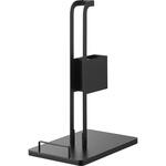 スティッククリーナー紙パック&充電器収納スタンド タワー ブラック 山崎実業