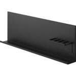 壁付けスチールパネル タワー リモコンホルダー付き ブラック 山崎実業