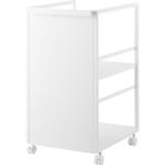 目隠しワゴン タワー スリム ホワイト 山崎実業