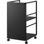 目隠しワゴン タワー スリム ブラック 山崎実業