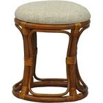 籐丸型スツール クッション付き AIS (エイ・アイ・エス)