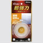 超強力両面テープ 透明材料用20×1.5 ニトムズ