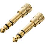 変換アダプタ 3.5mm→6.3mm サンワサプライ