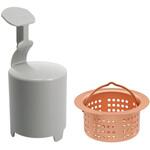 ミニキッチン用銅製ゴミカゴセット 銅 ゴミカゴ キッチン 浅型 防臭 ヌメリ防止 抗菌 賃貸 GAONA(ガオナ)