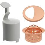 ミニキッチン用銅製ゴミカゴフルセット 銅 ゴミカゴ キッチン 浅型 防臭 ヌメリ防止 抗菌 賃貸 GAONA(ガオナ)