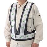 LED反射ベスト紺(緑/赤LED) ユニット