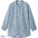 822110 斜め釦ホールブラウス ケアファッション