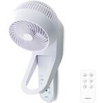360°首振り DC壁掛け サーキュレーター 洗える DCモーター リモコン ～20畳まで 静音 YAMAZEN(山善)
