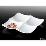 モルン四連角皿 ナカヤ化学産業