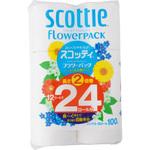 スコッティ フラワーパック2倍巻き 日本製紙クレシア