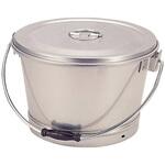 アルミ 蓚酸ゴールド食缶バケツ(蓋付) 森中製作所