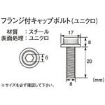 フランジボタンＣＡＰ ６ Ｘ ８ ×５００【イージャパンモール】-