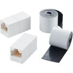 LANケーブル 延長コネクタ CAT6A準拠 高速 RJ45 2個 簡易防水テープ付き 有線LAN 中継コネクタ エレコム