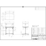軽量セルワーク作業台(ポリエステル天板/H645～945/固定式) サカエ