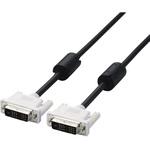 DVIケーブル DVI-D 18ピン+1ピン シングルリンクケーブル フェライトコア ブラック エレコム