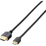 miniHDMIケーブル HDMI-ミニHDMI 4K対応 ハイスピード イーサネット対応 RoHS ブラック エレコム