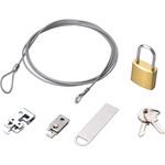 ESL-25 セキュリティワイヤー (長さ1.7m/径2.2mm) 南京錠 鋼鉄製ワイヤー ESL-25 セキュリティケーブル パソコン エレコム