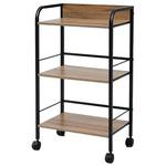 (新品)山善 木製ラック キャスター付き 幅86cm ラック 3段 キャスター付き YAMAZEN(山善) 本棚・ラック 【通販