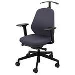 ワークチェアー ”トートバック” TBE型 可動肘付き ローバック・ハンガー付タイプ ナイキ