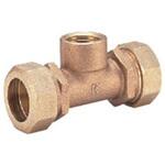 青銅製(KCPジョイント)水道用ポリエチレン管金属継手(めねじチーズ) KITZ(キッツ)