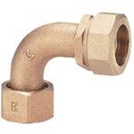 青銅製(KCPジョイント)水道用ポリエチレン管金属継手(90°ベンド) KITZ(キッツ)