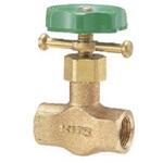 20K 黄銅製ニードルバルブ ストレートロック付 KITZ(キッツ)