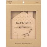 ホワイトボード＜M＞ 木製 デザインフィル(ミドリ)
