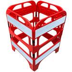 絶縁マンホールバリケード(反射シート) セーフラン安全用品