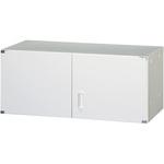RFUAH4-W4A 壁面スチール収納 D400 ホワイト 上置専用両開戸 H380(錠なし) ノーブランド