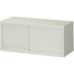 RFN103D 一般書庫 D400 ニューグレー色 3×3型用引違上置書庫(錠なし) ノーブランド