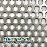 ステンレス(片面ヘアーライン・養生付き) パンチングメタル OKUTANI