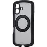 iPhone 17 ケース ハイブリッド 衝撃吸収 MAGKEEP 磁力吸着ワイヤレス充電対応 回転式スタンド付 Grippy エレコム