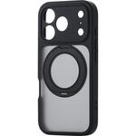 iPhone 17 Pro ケース ハイブリッド 衝撃吸収 MAGKEEP 磁力吸着ワイヤレス充電対応 回転式スタンド付 エレコム