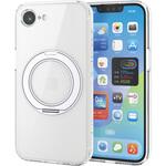 iPhone 17e/16e ケース ハイブリッド 衝撃吸収 MAGKEEP 磁力装着ワイヤレス充電対応 極限保護 回転スタンド エレコム