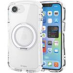 iPhone 17e/16e ケース ハイブリッド MAGKEEP 磁力装着ワイヤレス充電対応 Grippy 極限保護 回転式スタンド エレコム