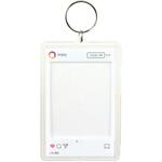 ワンタッチクリアキーホルダー インスタ風 アーテック[学校教材・教育玩具]