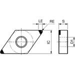 チップ 2QP-DNGM-HF タンガロイ