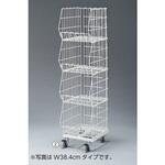 高機能型ジャンブルバスケット(直径7.5cmキャスター付き) 幅54.4cm ホワイト ストア・エキスプレス