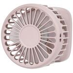 カラビナリール付 手のひらファン スモーキーピンク ライフオンプロダクツ