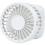 カラビナリール付 手のひらファン リリーホワイト ライフオンプロダクツ