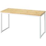 ラーチ合板天板 ショーテーブル ホワイト脚 ストア・エキスプレス