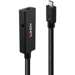 USB3.2 Gen2 Type-C アクティブ延長ケーブル、データ転送のみ LINDY