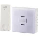 ワイヤレスチャイムセット 自家発電式押しボタン 光フラッシュ受信機 オーム電機