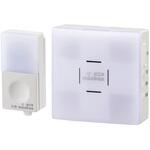 ワイヤレスチャイムセット 押しボタン送信機 光フラッシュ受信機 オーム電機