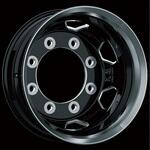 花魁 アルミホイール シャイニーブラック 19.5x6.75/8穴 リア用 新ISO 花魁JAPAN