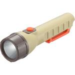 LEDフラッシュライト 200lm 電池式 防水IPX6 2段階点灯 オーム電機