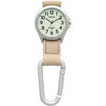 カラビナ付 カバンにつけるアナログウォッチ クレファー(CREPHA)