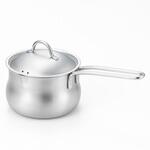 ステンレス両口ミルクパン(フタ付) ヨシカワ