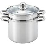 トスカーナ パスタポット(ガラス蓋付) ヨシカワ